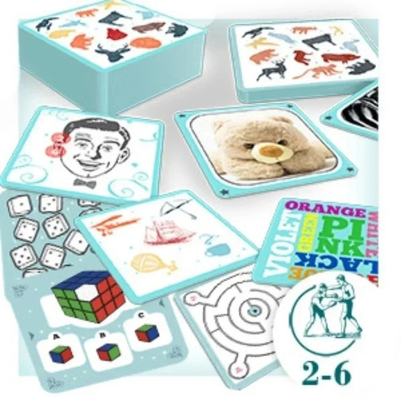 Braintopia Family Card Game Asmodee‎ Memory Thinking Brain Benders - Picture 2 of 3